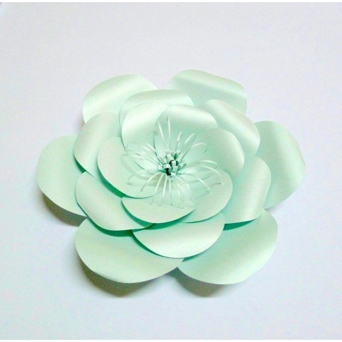 Бумажный цветок "Морозко" 